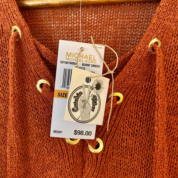 Michael Kors~ 🔥~ SALE~ Burnt Umber, Top - Picture 4 of 5